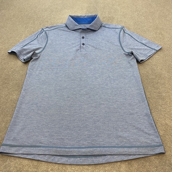 lululemon athletica Other - Lululemon Polo Shirt Mens Medium Light Blue Performance Golf Athletic Stretch